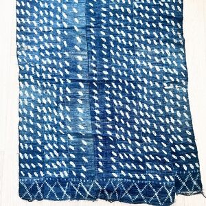 Vintage indigo throw